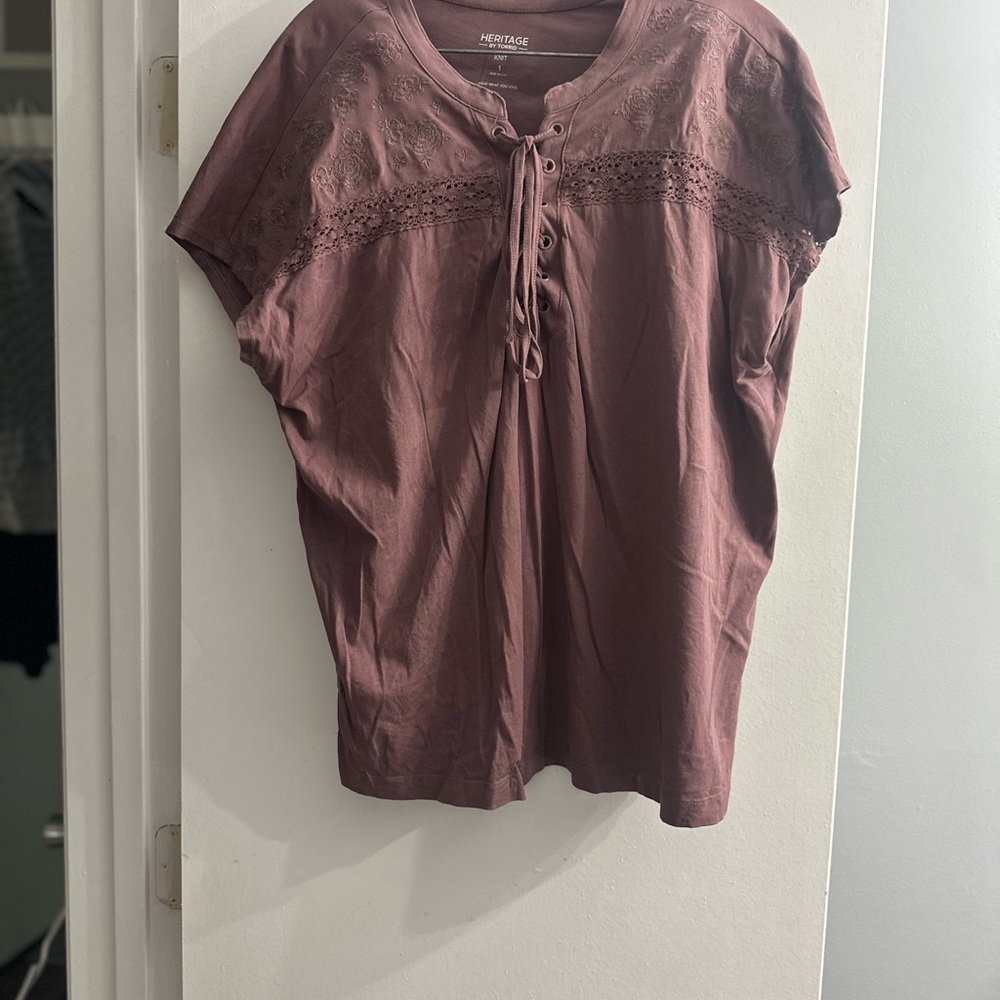 Torrid Women's Mauve Blouse